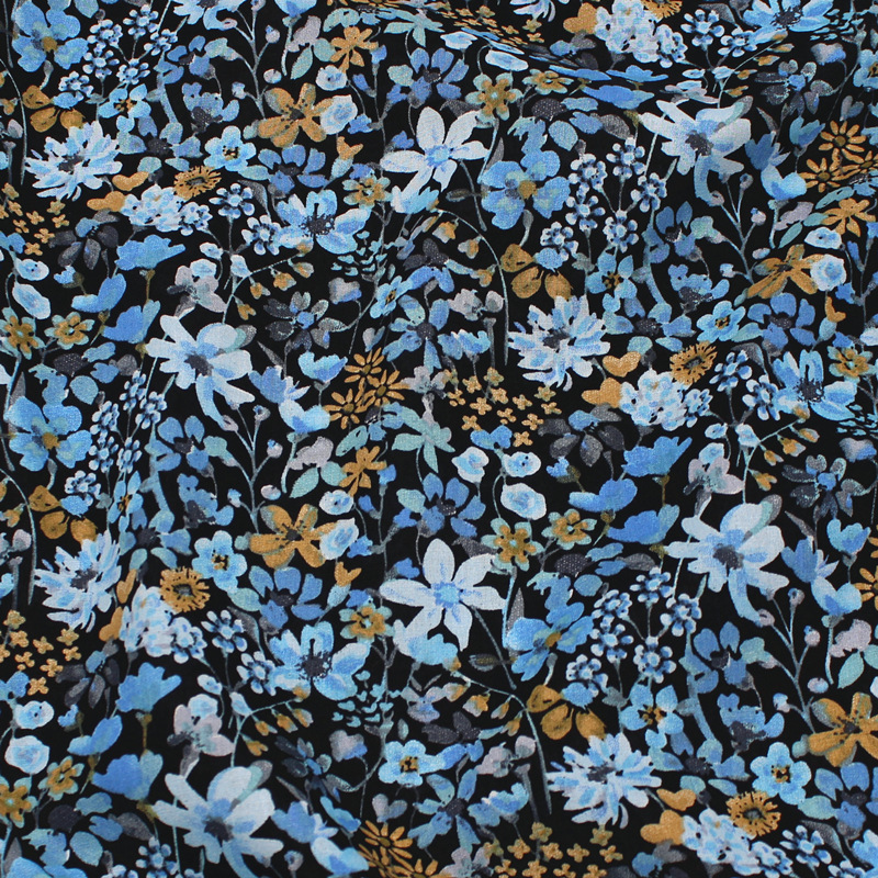 ผ้าฝ้ายระบายอากาศได้ดีและสวยงามมี Sablon Bunga ขนาดเล็กสำหรับการตัดเย็บเสื้อผ้า140x50cm