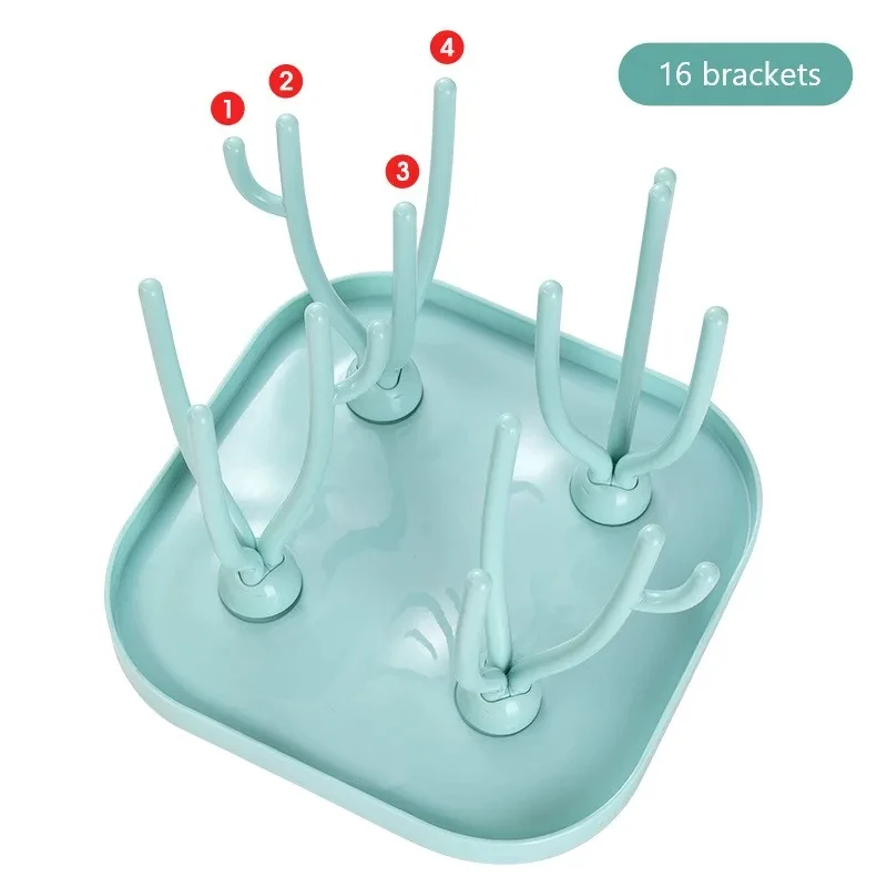 ขวดนมDrying Rack Feedingถ้วยผู้ถือที่ถอดออกได้รูปทรงต้นไม้RackทําความสะอาดPacifiersและอุปกรณ์เสริมชั้นวางของ