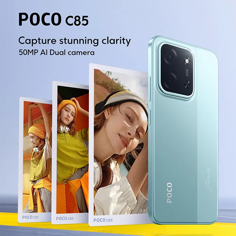 Новейший мобильный телефон POCO C85, глобальная версия, NFC 128/256 ГБ, MTK Helio G81, аккумулятор Ultra 6000 мАч, дисплей 6,9 дюйма, камера 50 МП