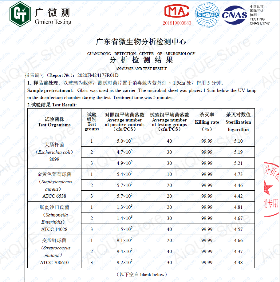 AiQUE 99.99% Sterilization Shell 280nm UV Toothbrush Sterilizer Mini Portable 350mAh Rechargeable Travel Case Bathroom