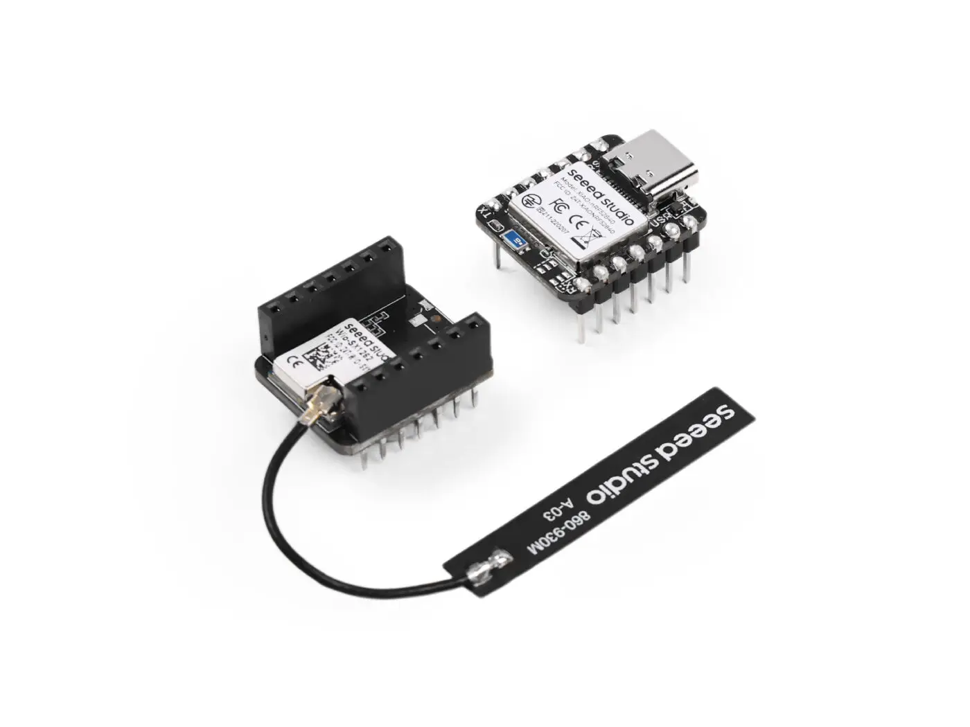 XIAO nRF52840 & Wio-SX1262 Kit for Meshtastic, 868MHZ, 915MHz, LoRa 862-930MHz, Microcontroller Bluetooth, Integrated Antenna