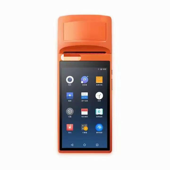 Impresora portátil de recibos V1S, dispositivo con pantalla táctil, Android 6,0, Pos, 3G, WCDMA, Wifi, 5,5 pulgadas, Pos, 58mm