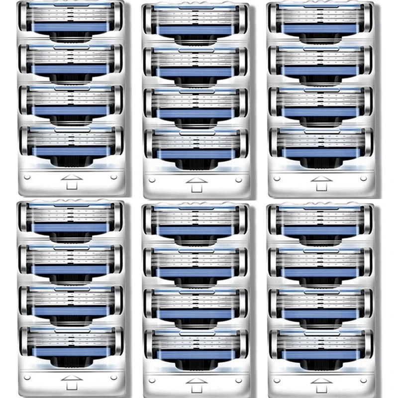 ใบมีดสแตนเลสใหม่คม 3 ชั้น สำหรับมีดโกน Gillette Mach 3 ใบมีดโกนแบบธรรมดา ใบมีดสำรอง