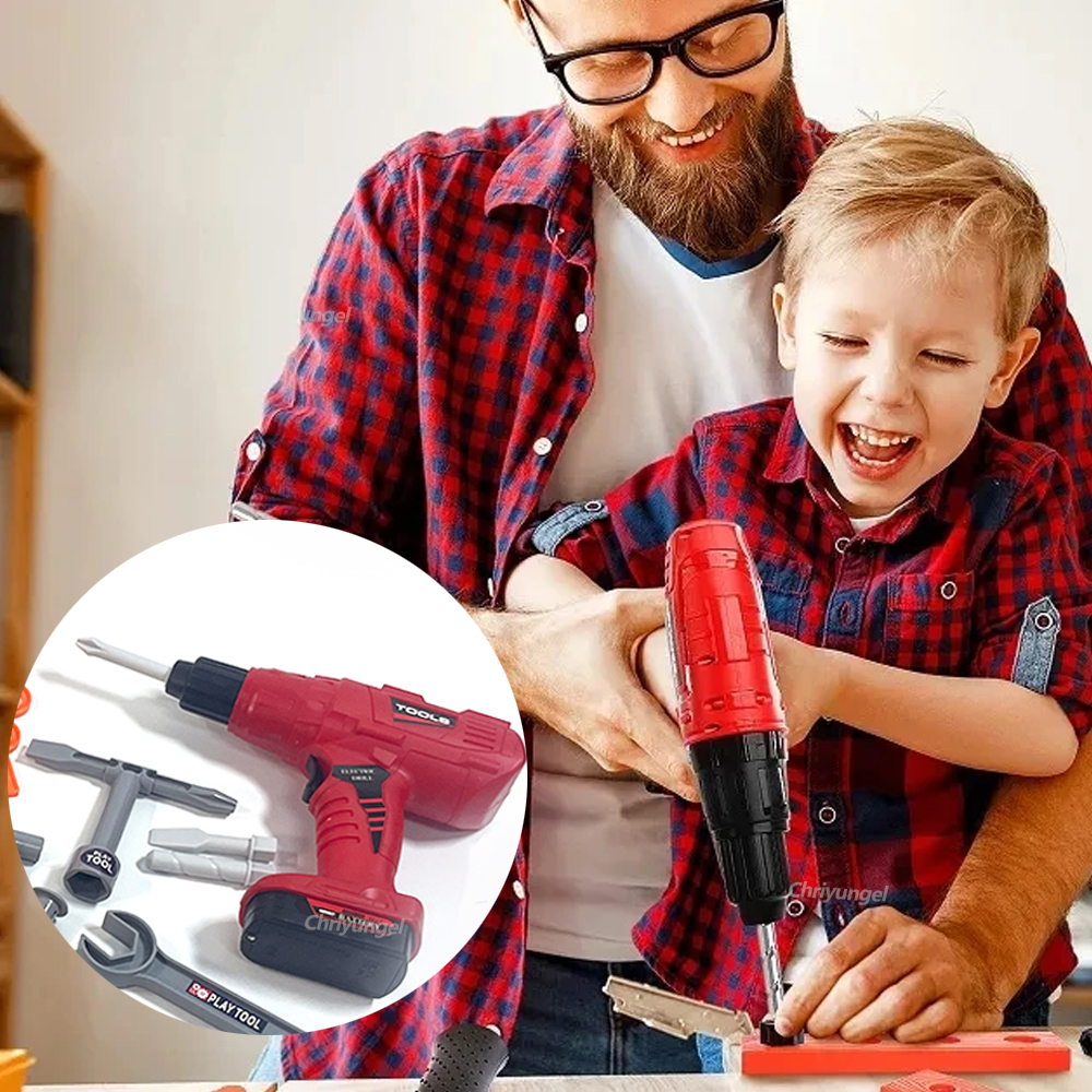 Kit di strumenti per bambini 38/41/42 pezzi Kit di strumenti per la costruzione di riparazione di giochi di ruolo Giocattoli educativi per l'apprendimento per i più piccoli Regalo delle ragazze dei ragazzi