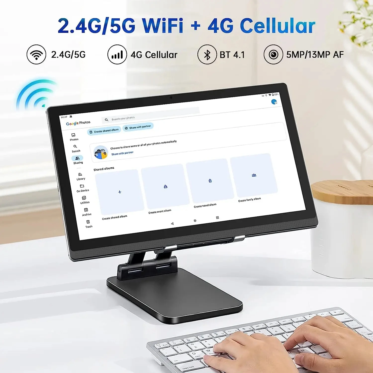 Original BDF Pro Tablet Pc 14.6 Inch 12GB RAM 512GB ROM Android 12 Ten Core 4G LTE Internet WiFi Internet BT Global Version