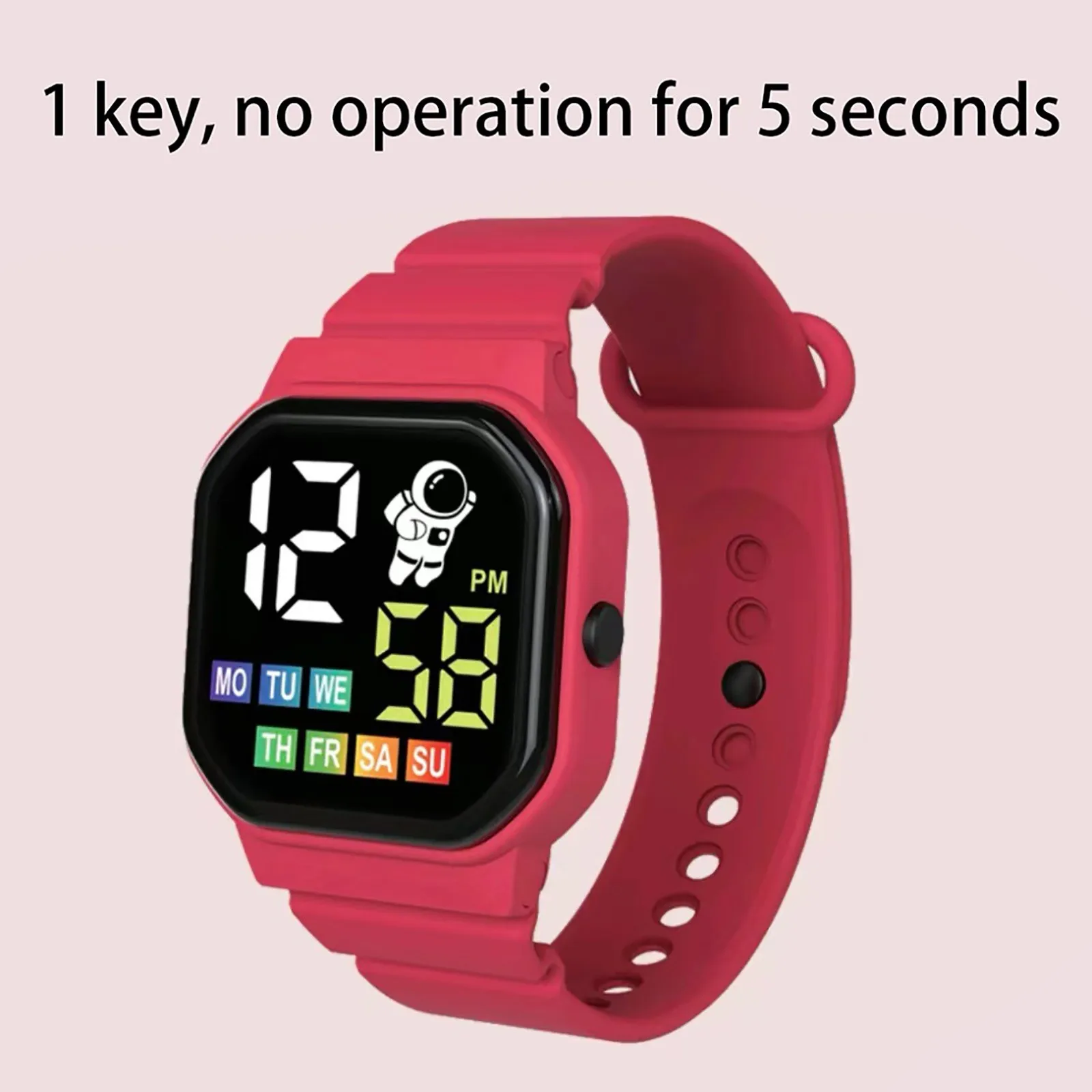 Relógio eletrônico para meninos meninas crianças esporte ao ar livre relógios display led multi-função relógio digital despertador reloj hombre