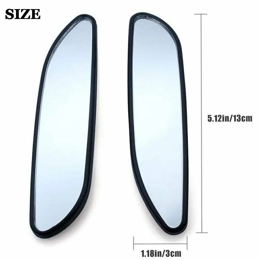 2 Chiếc Nhựa Vỏ Kính Điểm Mù Gương Chữ Nhật Tự Động Góc Rộng Lồi Phía Sau 2 Mặt Xe Tải Xe Tải SUV gương Chiếu Hậu