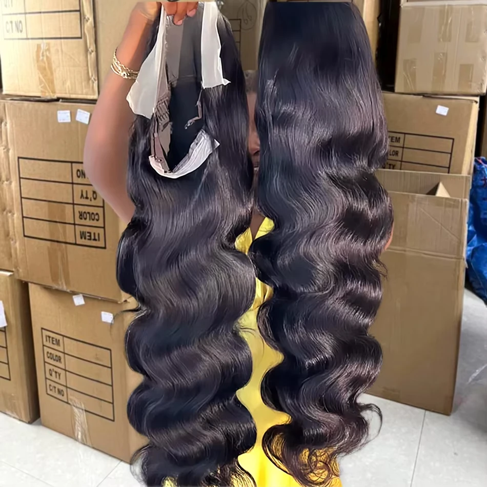 30 40 pollici 13x6 onda profonda hd capelli umani parrucca frontale in pizzo 13x4 onda del corpo parrucche dei capelli umani per le donne nere spedizione gratuita parrucche ricci