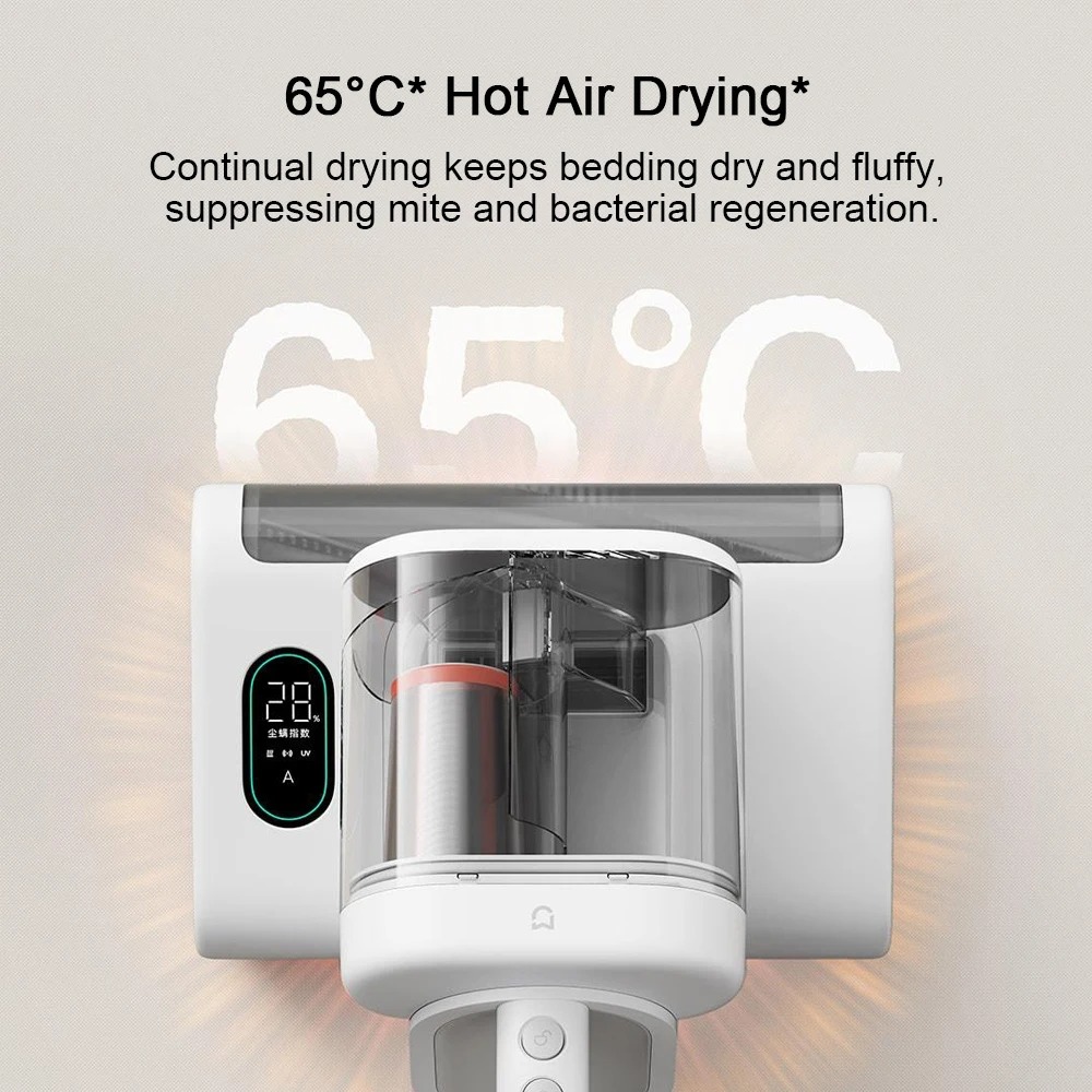 2025 New Xiaomi Mijia Mite Remover 2 Pro E401CN Dual Dust Cup Design 72,000 times/min High Frequency Sweeping 16kPa Hurricane