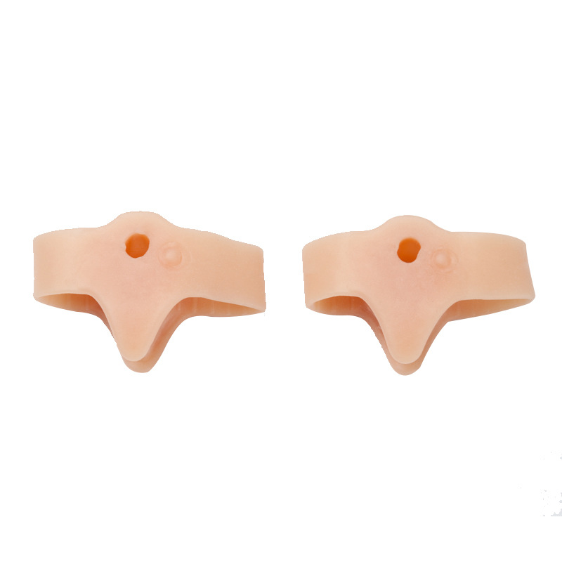 2PCS Silikon Gel Daumen Corrector Bunion Fuß Zehe Hallux Valgus Schutz Separator Finger Haarglätter Teller Fußpflege Werkzeug