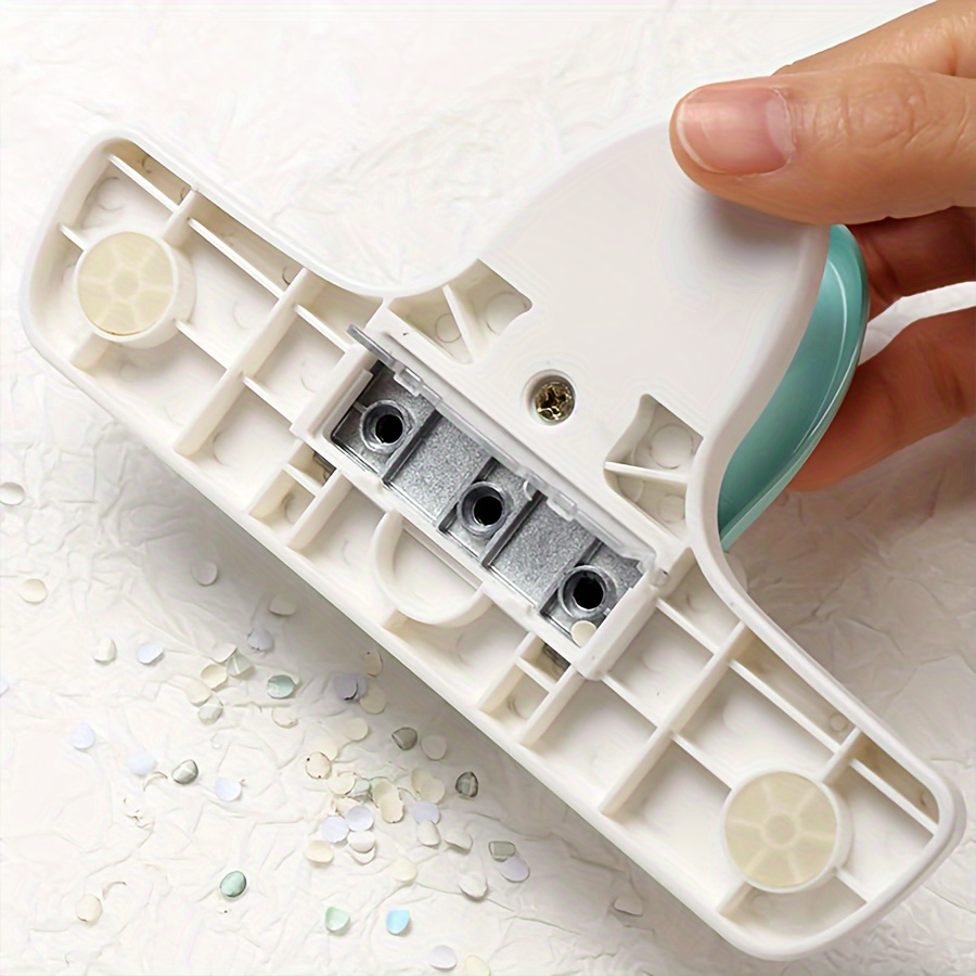 Three-hole hole punch & 4mm diameter hole punch paper hole punch for scrapbooks, loose-leaf notebooks, pocket books