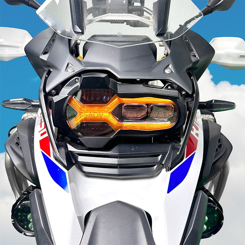Bmw R1250GS アドベンチャー R1200GS LC ADV 版 R 1250 GS 2013-2023 オートバイヘッドライトプロテクターヘッドライトガードカバー