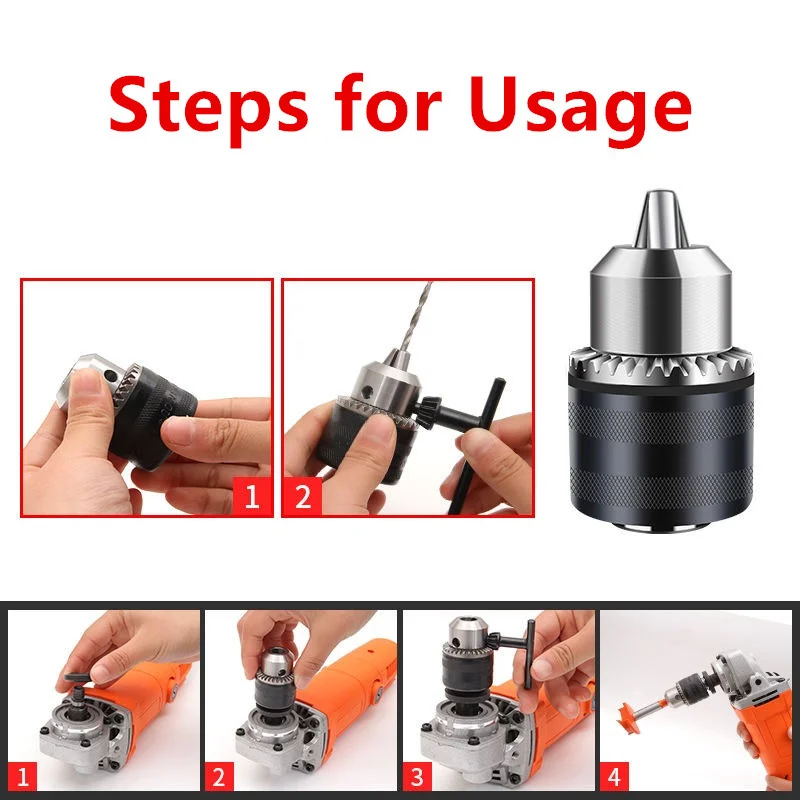M10 เครื่องบดมุมไฟฟ้ามือเจาะ Socket Chuck Conversion Collet Quick Change m14 to m10 แปลงอะแดปเตอร์ 125 100 ประเภท