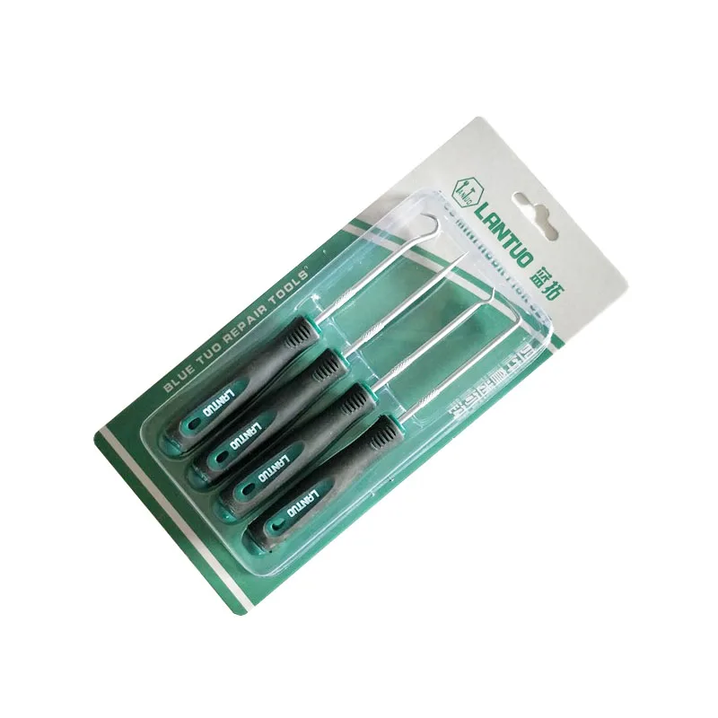 ALLSOME 4 個 135 ミリメートル車の自動車車両オイルシールドライバーセット O リングガスケットプラーリムーバーピックフックツール