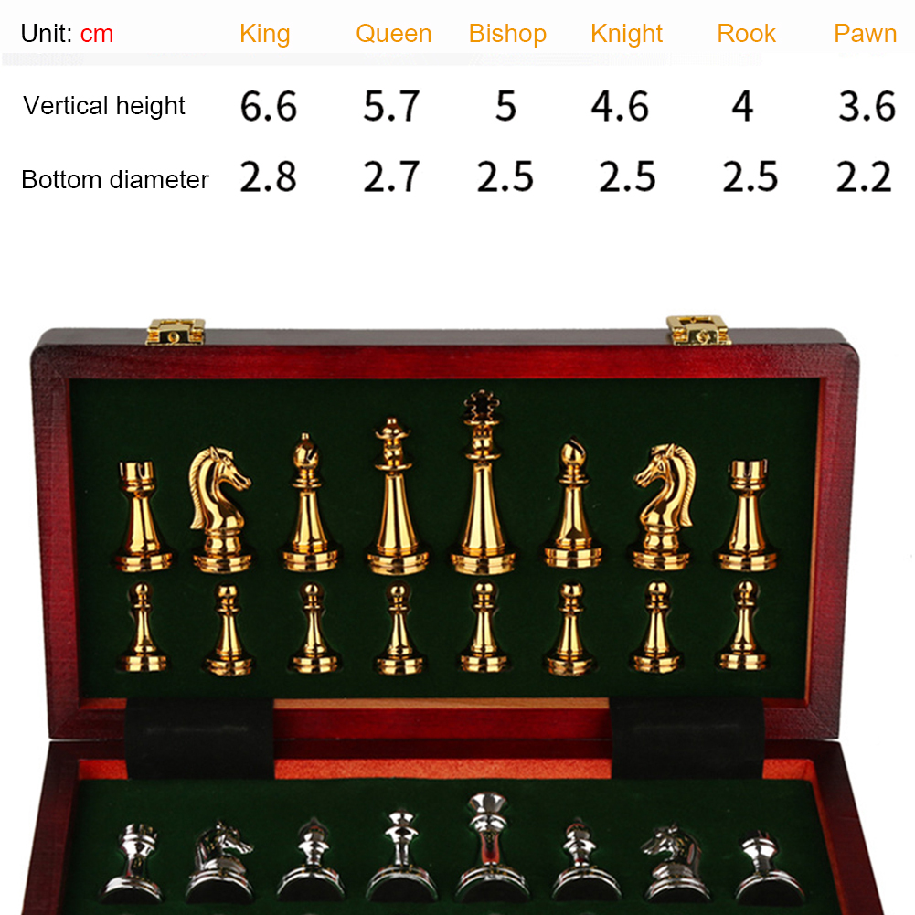 ยุคกลางหรูหราเกมหมากรุกชุดไม้กระดานหมากรุกหมากรุกนานาชาติชิ้นProfessionalโลหะหมากรุกเกมครอบครัวของเล่นอุปกรณ์เสริม