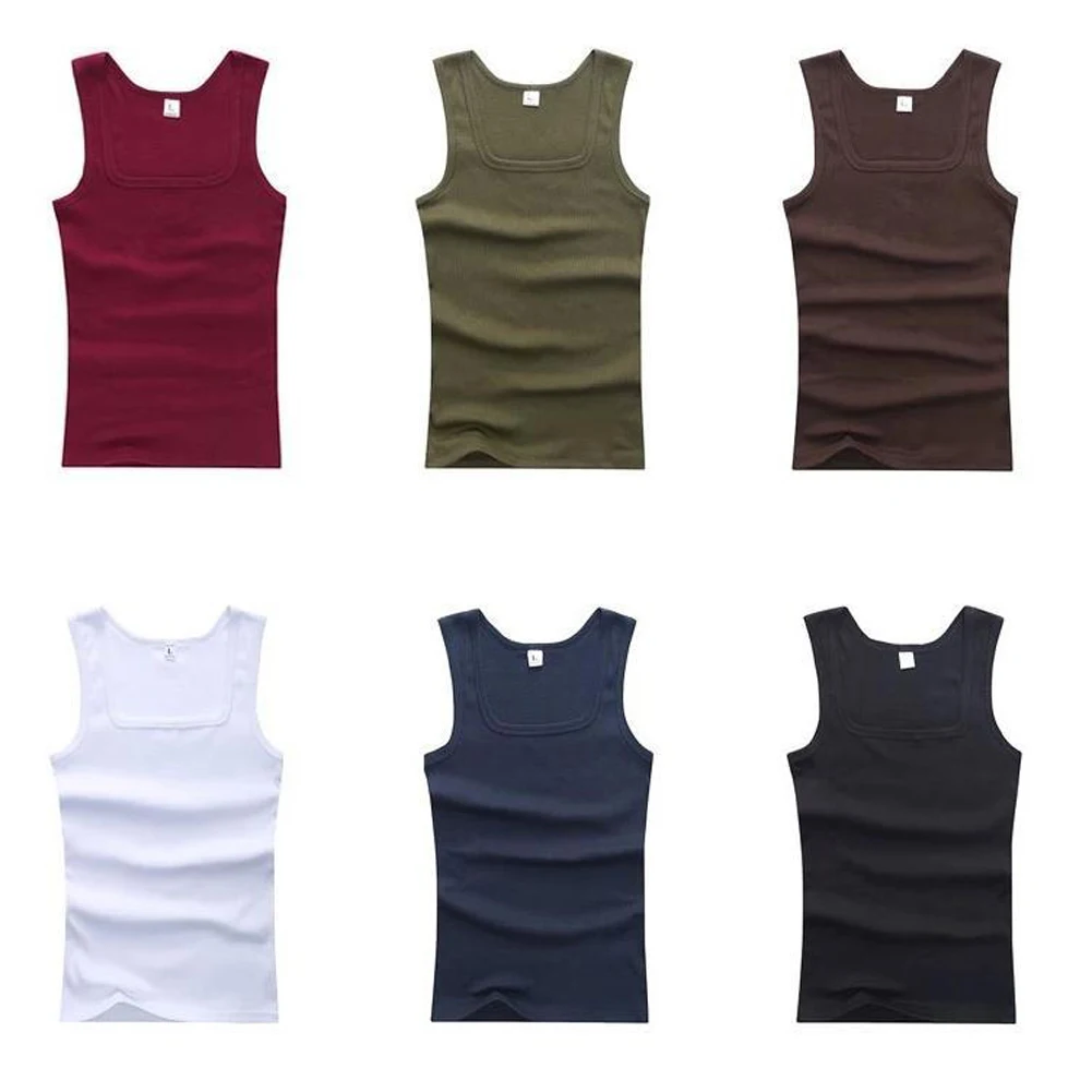 綿 100% メンズ特大 Tシャツノースリーブタンクトップ無地フィットネス男性筋肉ベストボディービル Tシャツ男性用 Tシャツ