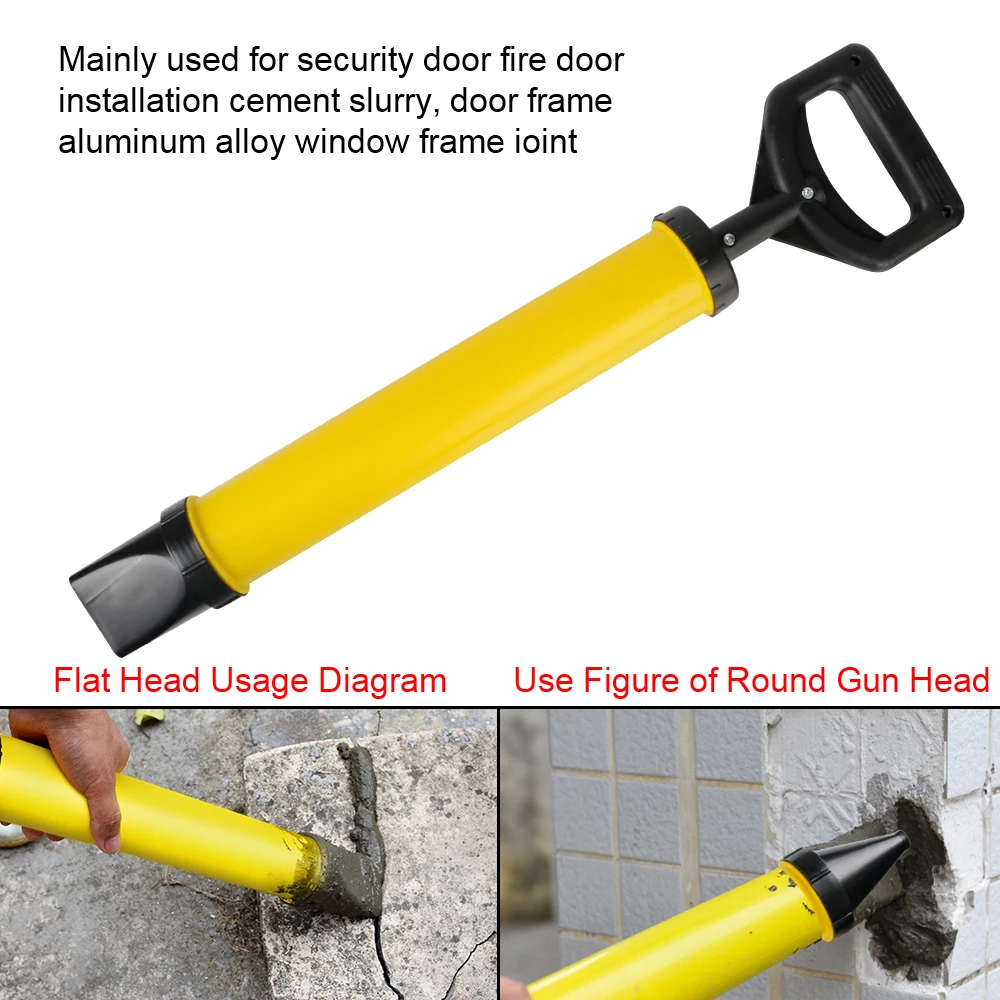 Applicatore stuccatura mortaio spruzzatore utensili manuali pistola per calafataggio cemento calce pompa strumenti di riempimento stucco con 4 ugelli