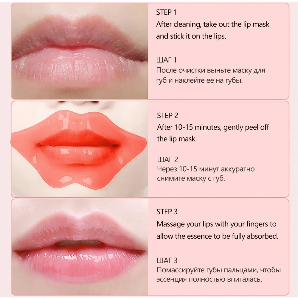Mascarilla hidratante para el cuidado de la piel con vitamina C, reparación de arrugas de los labios, parches para los labios, mascarillas para el cuidado de la cara, recreación de labios sexys
