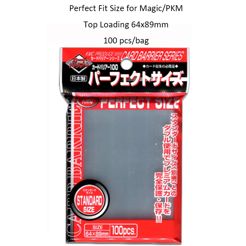 64x89mm Card Sleeve Barrier Board Game Japanese Protector Trading Card PKM Super Hard Perfect Fit Standard Transparent Outer