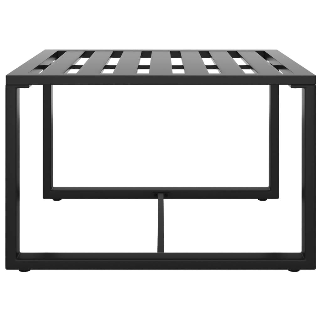Modern Anthracite Aluminum Coffee Table - Stylish and Durable Living Room Furniture