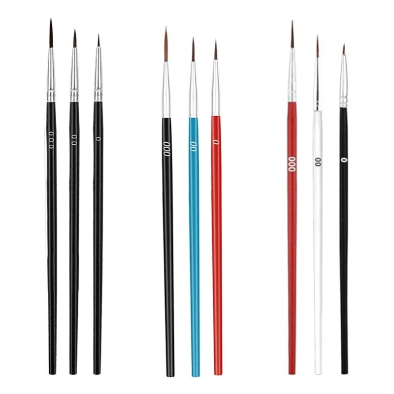 DXAB 30 Miếng Cọ Sơn Mịn 3 Kích Thước Tiết Nhỏ Cọ Sơn Vật Dụng Vẽ