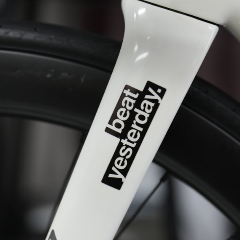Beat ayer-pegatinas para cuadro de bicicleta de montaña, tubo superior, accesorios de decoración de moda impermeables, calcomanías de vinilo duraderas para bicicleta