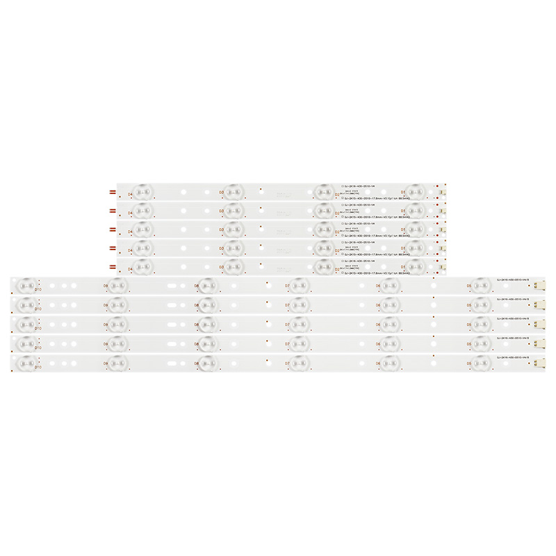 Tira de LED para iluminación trasera 10 lámpara para Philips 43 "TV 43PFT4131 43PFS5301 GJ-2K15-430-D510 GJ-2K16-430-D510-V4 01Q58-A BDM4350