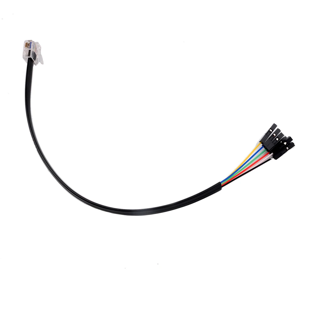 5/10PCS  25CM MOC Extension Wire Female 6P Connector to Building Blocks Crystal Head for Micro:bit Robot:Bit legoeds EV3 Bricks