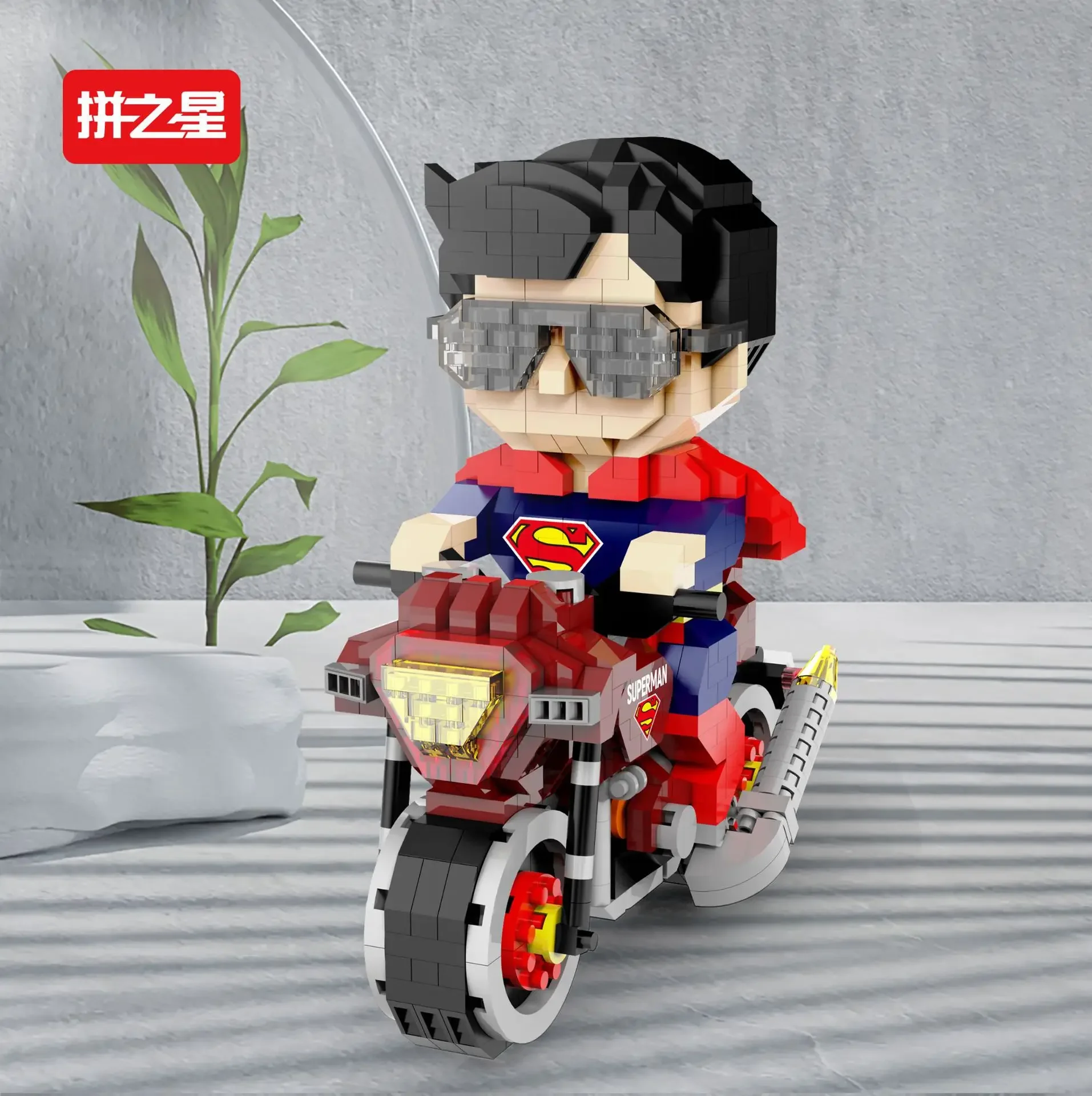 Batman Micro figura de bloques de construcción DC Superman motocicleta superhéroes rompecabezas 3D modelo película Mini ladrillos juguetes para niños regalos