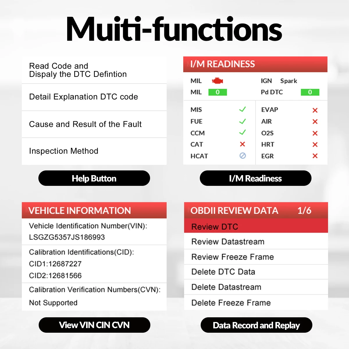 Nouveau launch Creader 529 OBD2 Scanner outil de Diagnostic automobile OBDII lecteur de Code Code défaut lire OBD Scan bricolage lecteur de Code CR529