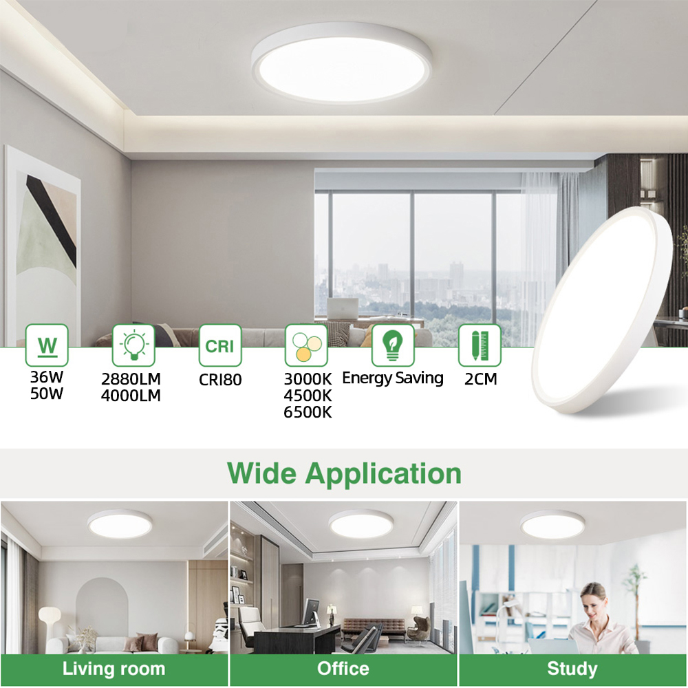 Wasserdichte und insekten sichere runde LED-Decken leuchte Decken leuchte Badezimmer Wohnzimmer Schlafzimmer Haupt beleuchtung Beleuchtung