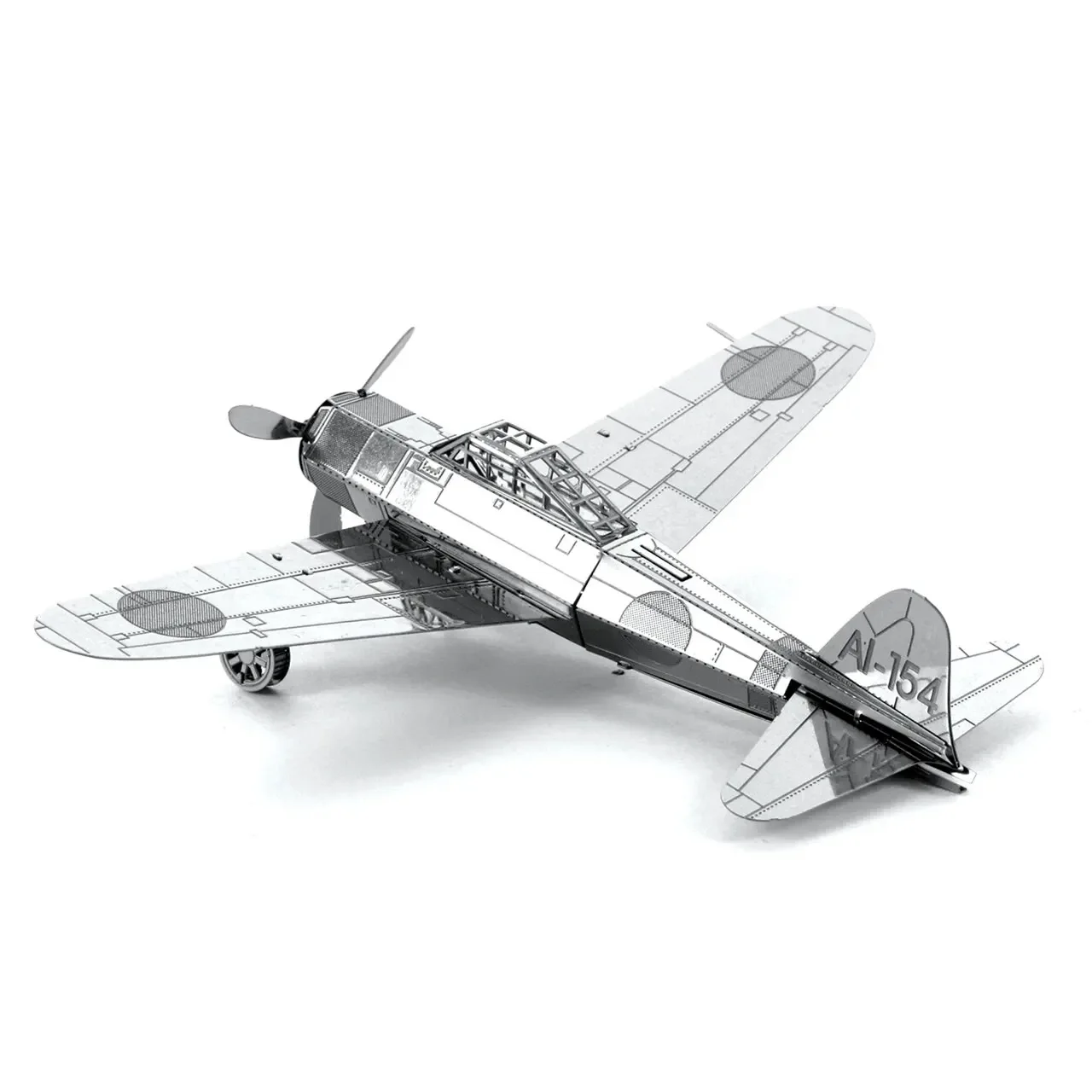 Avião 3D Kit de modelo de quebra-cabeça de metal DIY Corte a laser Quebra-cabeças Brinquedo para crianças