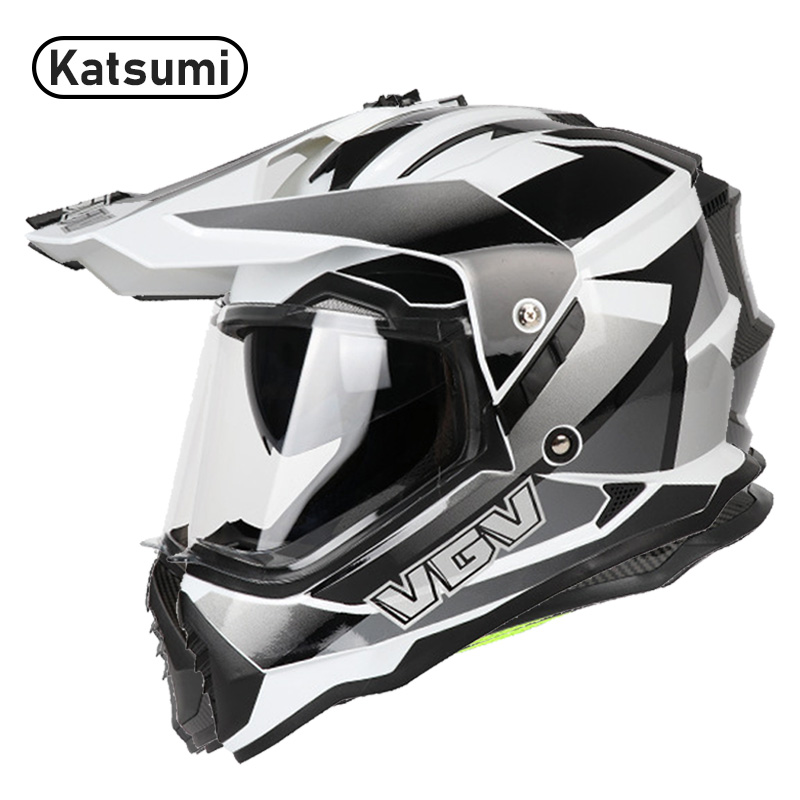 DOT & ECE Certified Adventure Off-Road Helmet - Lightweight, Full Face Protection, Premium Comfort Features