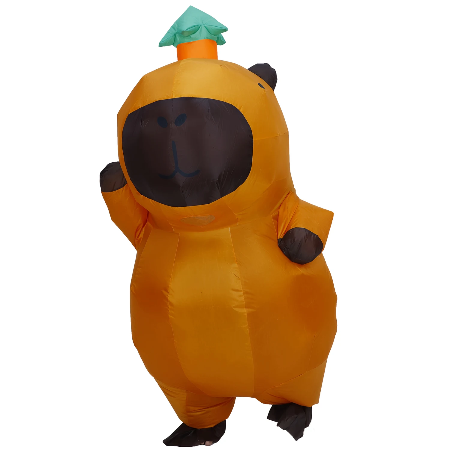 성인을위한 풍선 만화 Capibara 의상 멋진 할로윈 코스프레 파티 드레스 성능 풍선 의류 에어 블로우 슈트