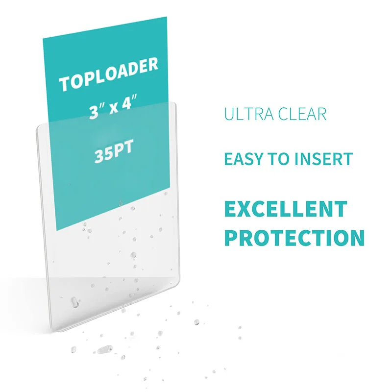 5 stks Kaarthoezen Houder Spelkaarten TopLoaders PVC Hard Plastic Speelgoed Top Loaders Voor Protectors Trading Storage Gift 3x4 inch
