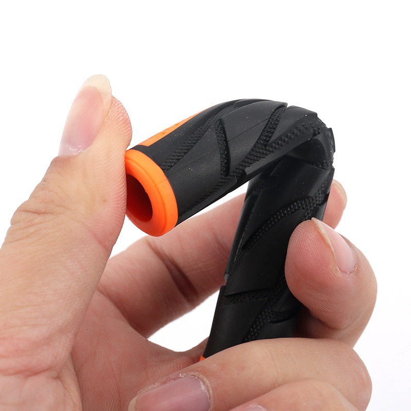 Funda de silicona para manija de freno, Protector de goma suave antideslizante para motocicleta y bicicleta, accesorios protectores para manillar