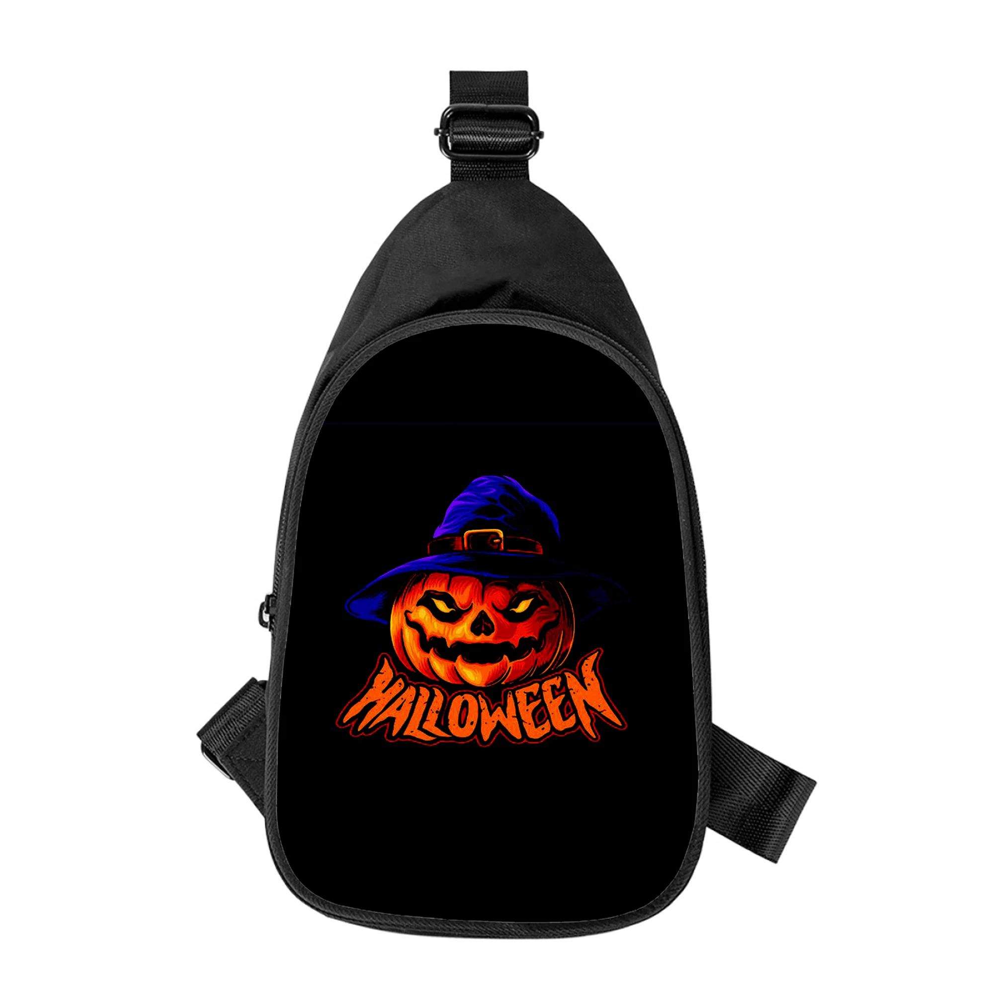 Horror Halloween Geschenk 3D-Druck neue Männer Kreuz Brusttasche diagonal Frauen Umhängetasche Ehemann Schule Taille Pack männliche Brust Pack