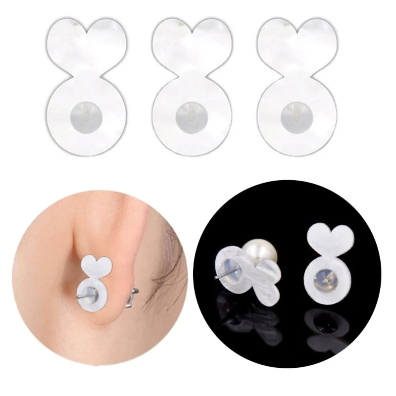 Elevadores de aretes de apoyo para aretes pesados Pendientes únicos traseros para aretes Lobos Elevador de aretes para aretes pesados