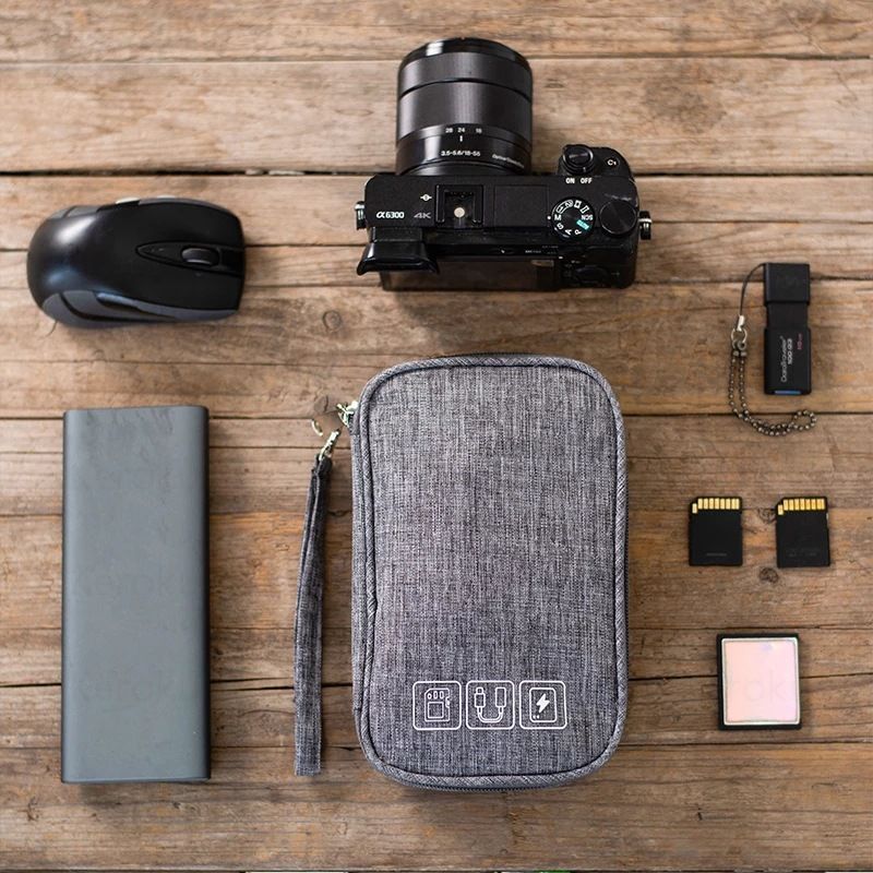 Cable Organizer Bag Waterproof Storage Case for Wired Headphone Earphone USB Cable Cell Phones Charger Digital Accessories Bag