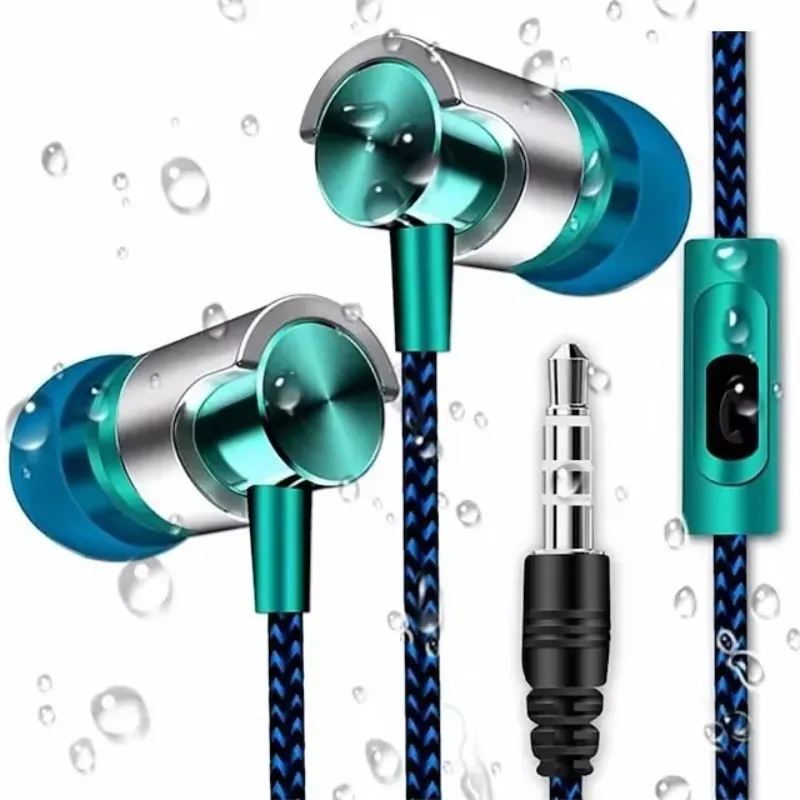 Kabelgebundener In-Ear-Kopfhörer, In-Ear-Kopfhörer mit Geräuschunterdrückung, ergonomisches Design, Stereo-Sportmusik-Kopfhörer für den täglichen Gebrauch von Mobiltelefonen