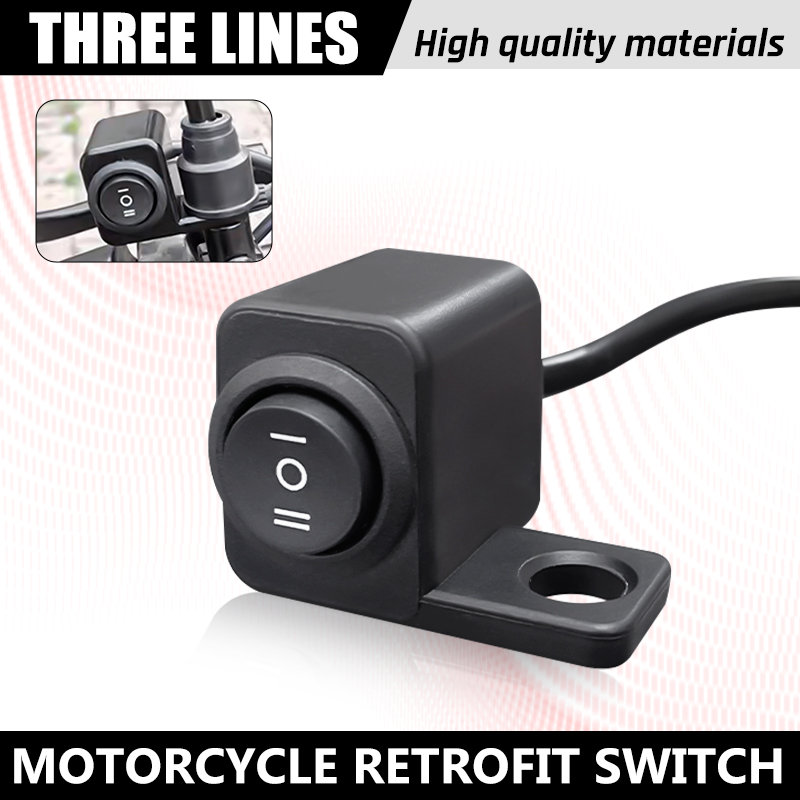 Linker 3-Wege-Schalter, seitliche Spiegelhalterung, robust, universell