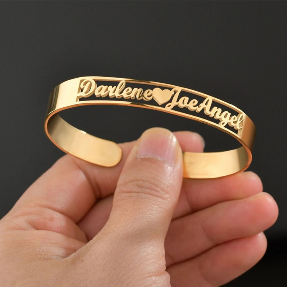 Aangepaste paar naam armband/gepersonaliseerde naam armband handgemaakte verjaardagscadeau verjaardagscadeau voor haar cadeau