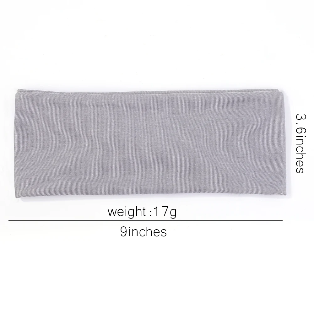 1 pçs feminino bandana cor sólida torção algodão largo turbante de malha algodão esporte yoga hairband torcido atado headwrap