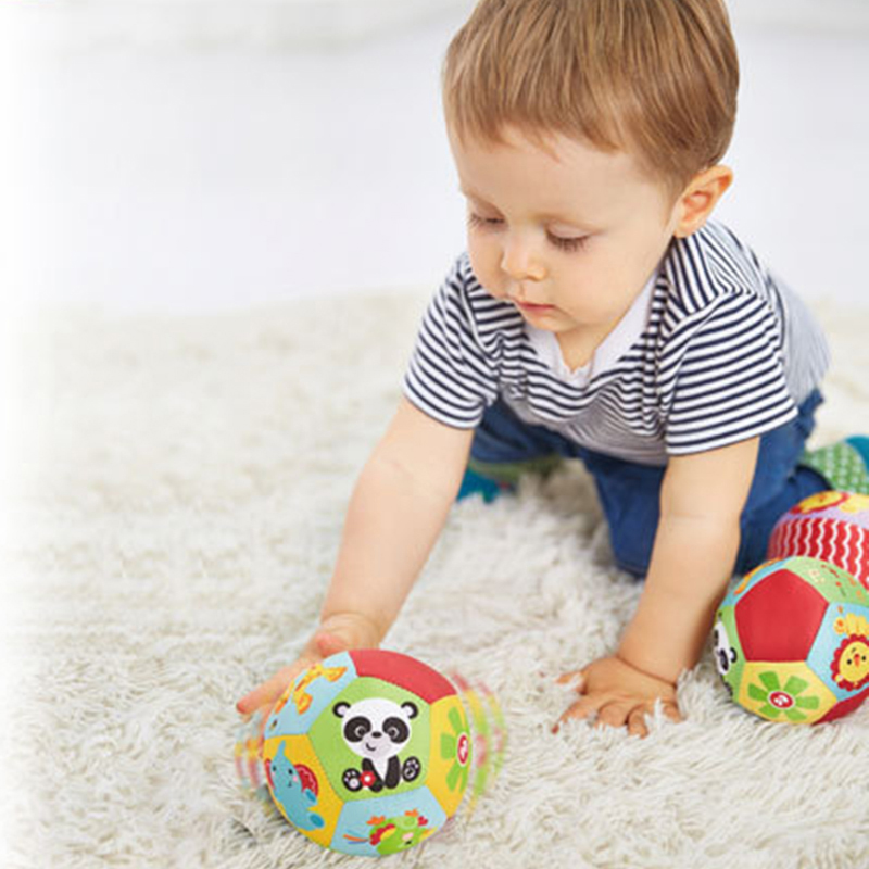 Bolas sensoriales para actividades de bebé, juguetes para gatear de 6 a 12 meses, Bola de agarre de mano de tela suave, sonajeros para bebés, juegos para niños