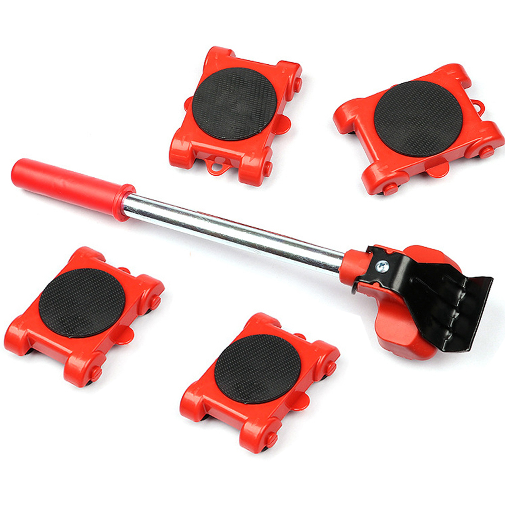 5/13 Chiếc Nặng Đồ Nội Thất Mover Bộ Đồ Nội Thất Mover Dụng Cụ Vận Tải Nâng Nặng Đồ Di Chuyển Bánh Xe Thanh Dụng Cụ Cầm Tay