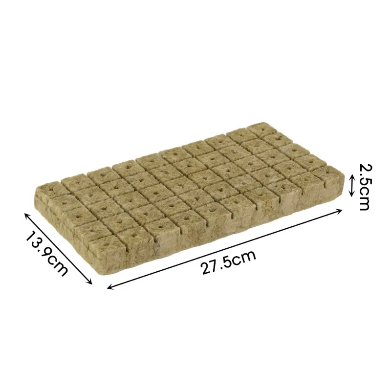 Rock Wool Starter Plugs Rock Wool Grow Cubes Seed Starters Planting Cubes Hydroponics Cuttings Plant Propagation Grow Cubes