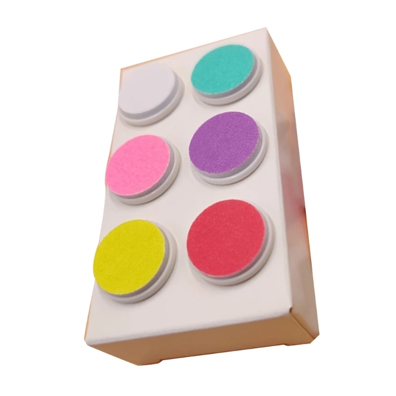 6pcs/set Electric Nails Trimmer Pads Replacement Grinding Head for Baby Nails File Kids Trimmer Manicure Spare Part