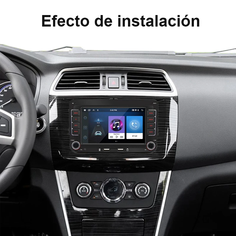 Rádio multimídia para carro com GPS Android player Universal, Carplay, Wifi, para Volkswagen Golf 5, 6, Polo, Passat B6, B7, CC, Skoda