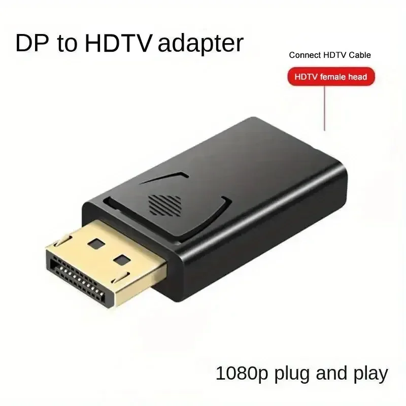4K DisplayPort DP Male to HDMI Female Adapter Converter Video Audio Plug Switch for Computer TV Laptop HDTV Connector Device