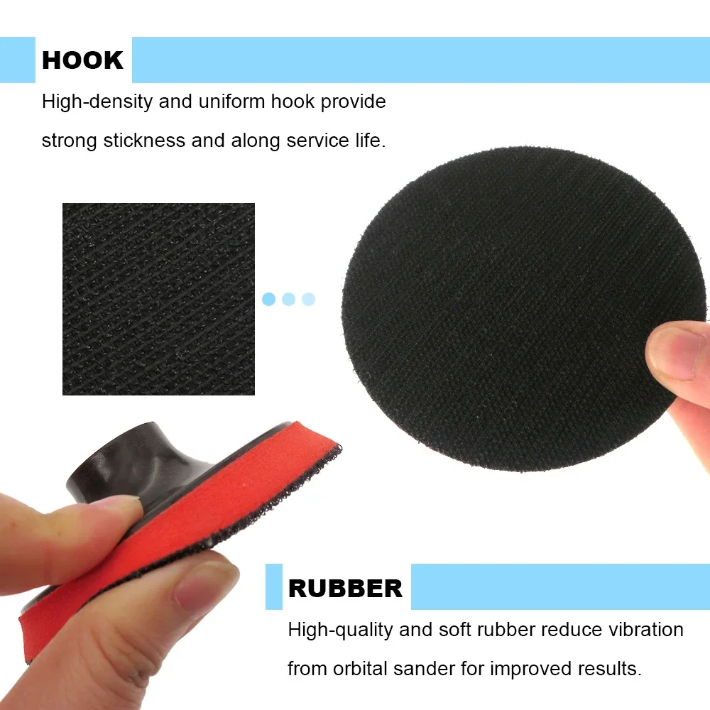 4Inch Sanding Disc Set 12Pcs Hook and Loop SandPaper 60-240 Grit Backing Pad with M10 Drill Adaptor For Polishing Cleaning Tools